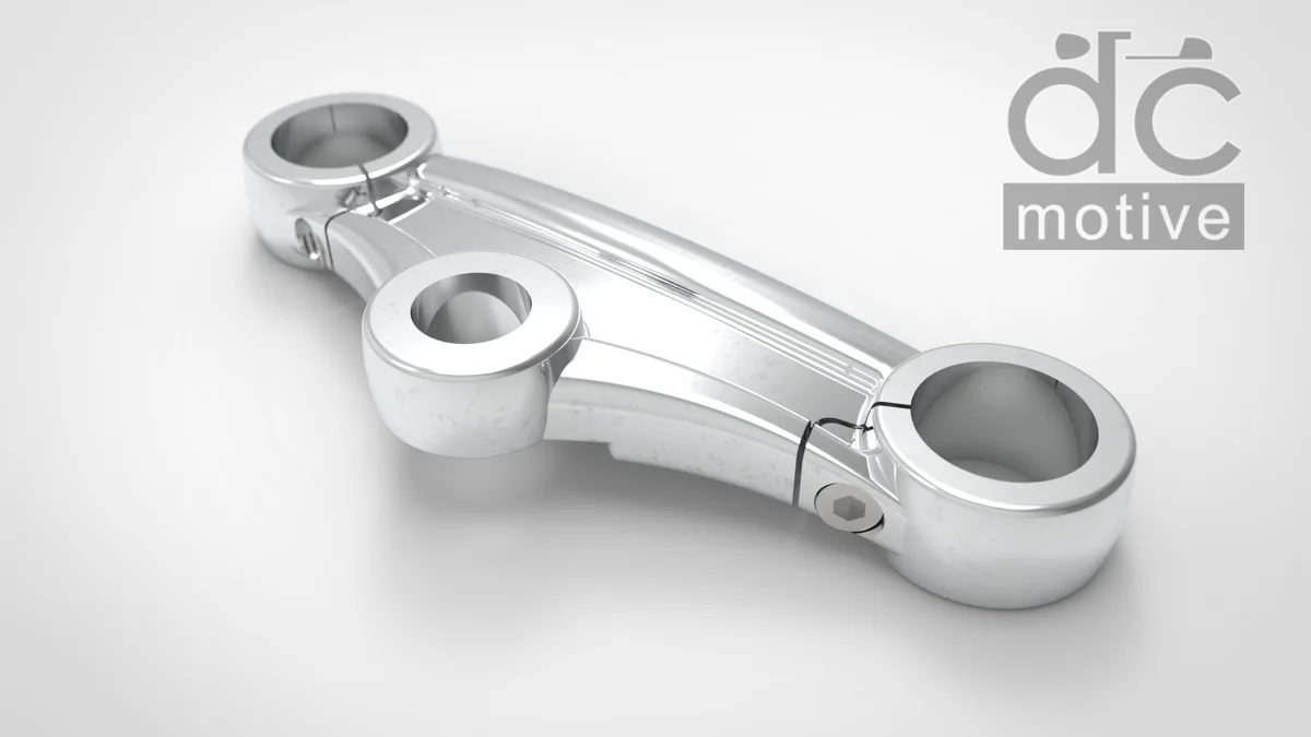 Yamaha XS650 / SR400 / SR500 Drop Pinch Triple Clamp — dc motive